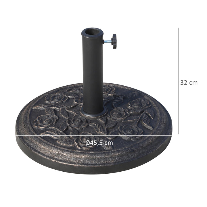 Base de guarda-sol Resina Bronze F 45,5 x 34 cm