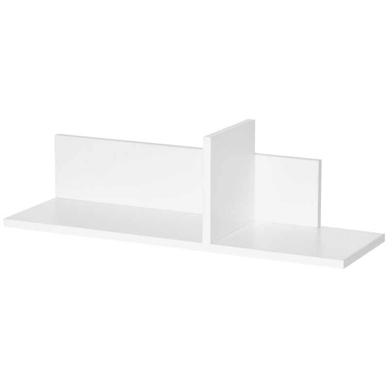 Móvel de TV para Sala de Estar Móvel para Televisor 180x33,5x42cm e 2 Prateleiras de Parede 65x20x20cm Branco