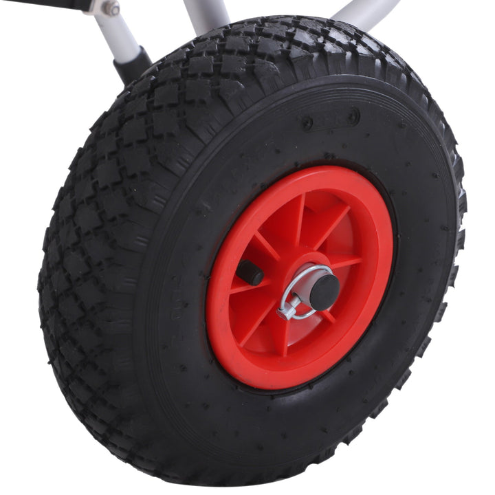 Reboque de trasporte dobrável com rodas para Caiaque canoa Carga 60kg 60x30x37cm