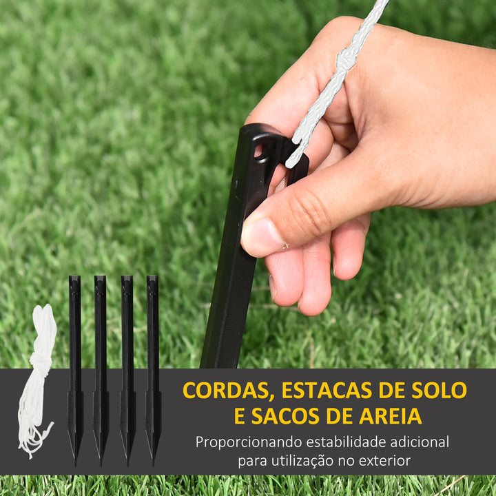 Pai Natal Insuflável com Cão 9 Luzes LED IP44 e Inflador Elétrico Decoração de Natal para Interiores Exteriores 117x80x157cm Multicolorido