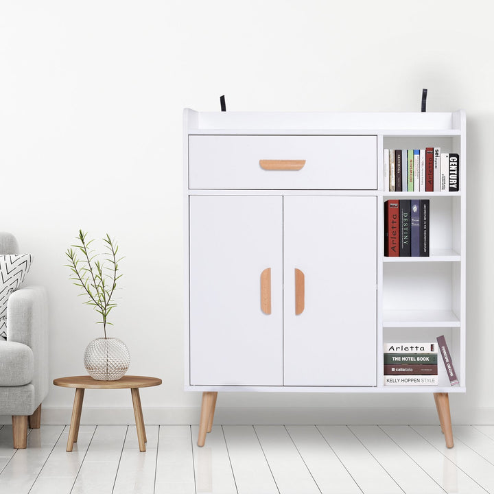 Armário Branco Móveis multiuso para cozinha sala de jantar sala de estar e casa de banho 80x29,5x96cm