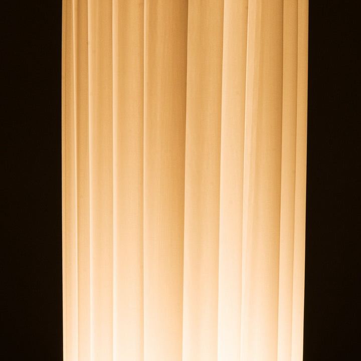 Lâmpada de assoalho moderna com 2 luzes E27 40W e botão de pé com base de aço inoxidável de 120cm - branco