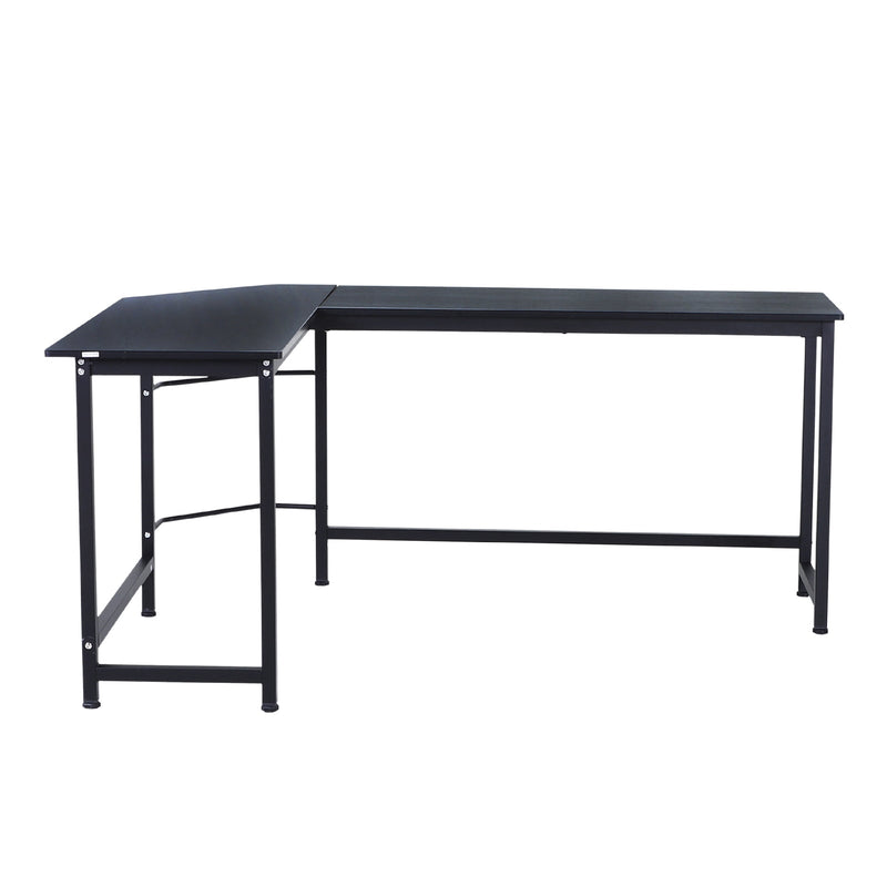 Mesa de escritorio Área de trabalho do PC Escritório mesa de canto do formulário L 168x120x75cm Armação de aço