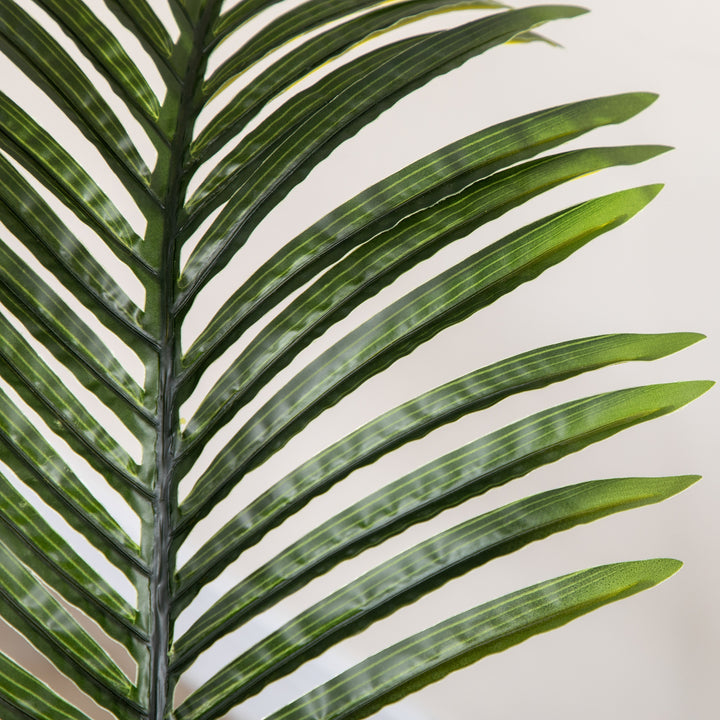 Palmeira Areca Artificial 170cm Planta Artificial com 11 Folhas Realistas e Vaso de Plástico Decoração para Interior e Exterior para Sala de Estar Escritório Ø15x170 cm Verde