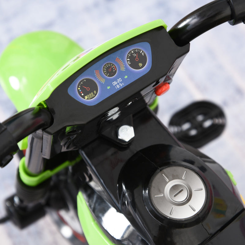 HOMCOM Moto infantil para crianças acima de 18 meses com 3 rodas Música e  farol 71x40x51