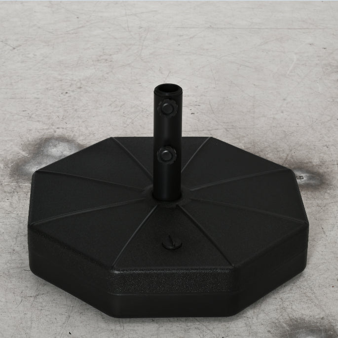Base para Chapéu de Sol Portátil Base para Chapéu de Sol Recarregável para Mastros de F3,8cm e F4,8cm Preto