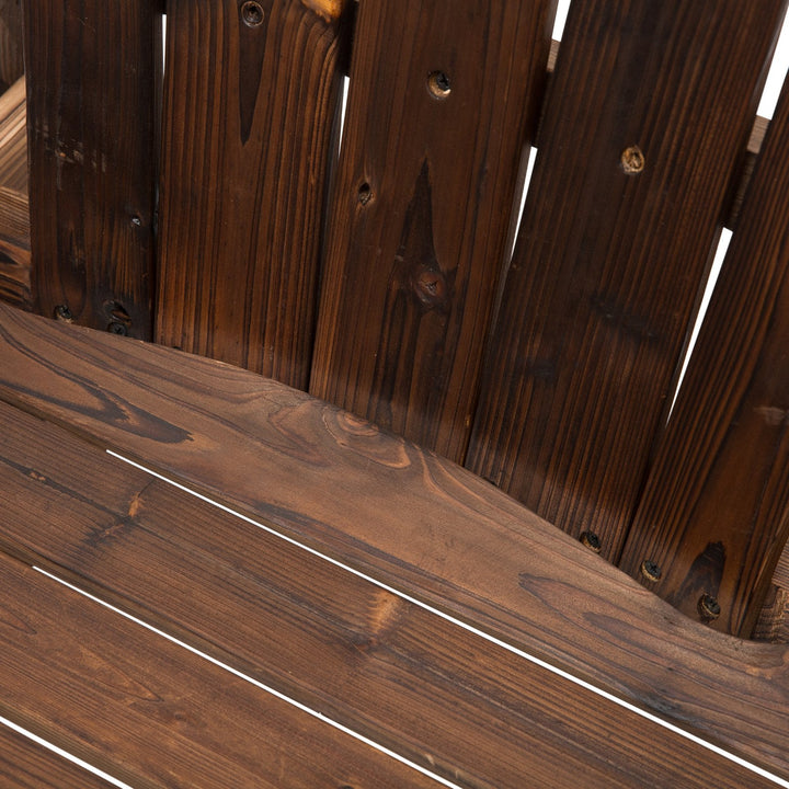 Cadeira de balanço de madeira para terraço Poltrona de balanço ao ar livre 88x68x97cm