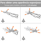 Árvore de Natal artificial pequena com 60 cm de altura com 70 filiais Base de tecido Mini árvore de Natal realista para interiores Verde