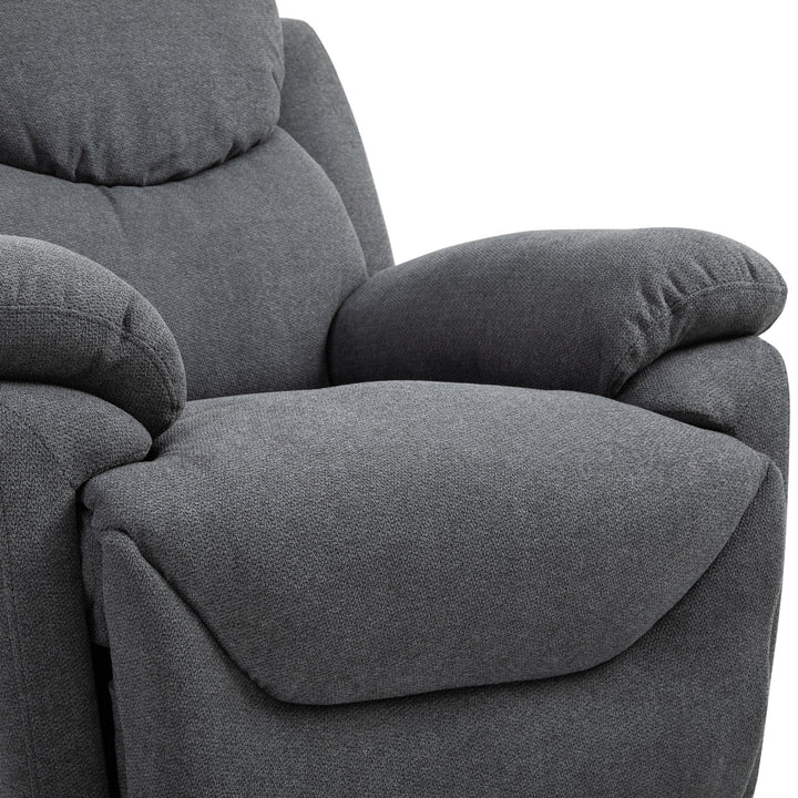 Cadeira Reclinável Ergonômica 150 ° Apoio para os pés Almofada Acolchoada 97x96x105,5 Cinza