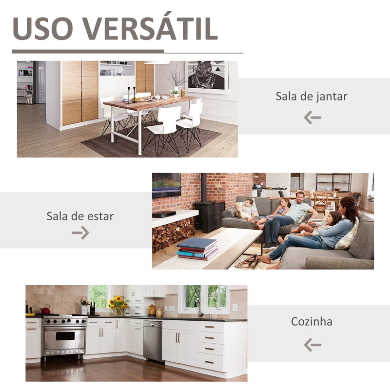 Armário de Cozinha Armário Auxiliar para Microondas com 2 Armários e Gaveta 68.6x40x164 cm Branco