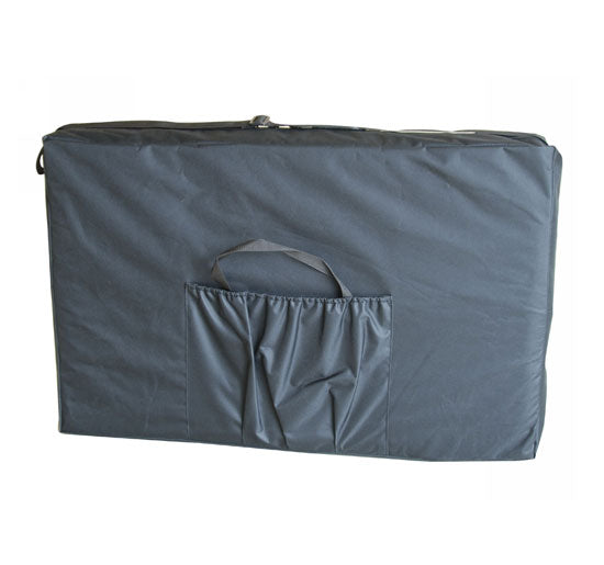 Marquesa Dobrável e Portátil para Fisioterapia - Preto e Laranja - Estrutura em PU e Alumínio - 185x60 cm
