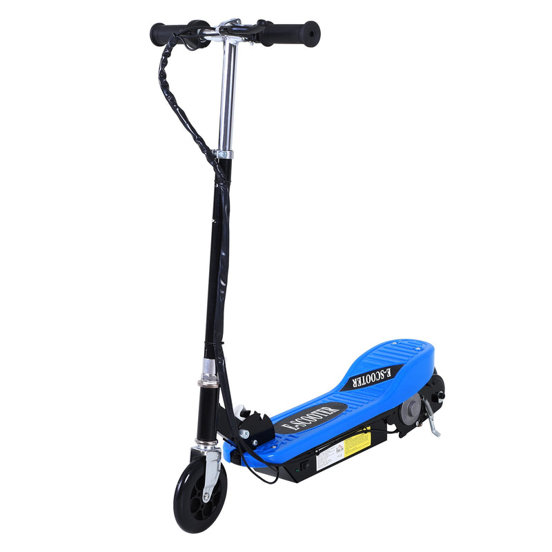 Trotinete Eléctrico Tipo Scooter com Guiador Ajustável – Cor Azul - 78x37x91-99 cm