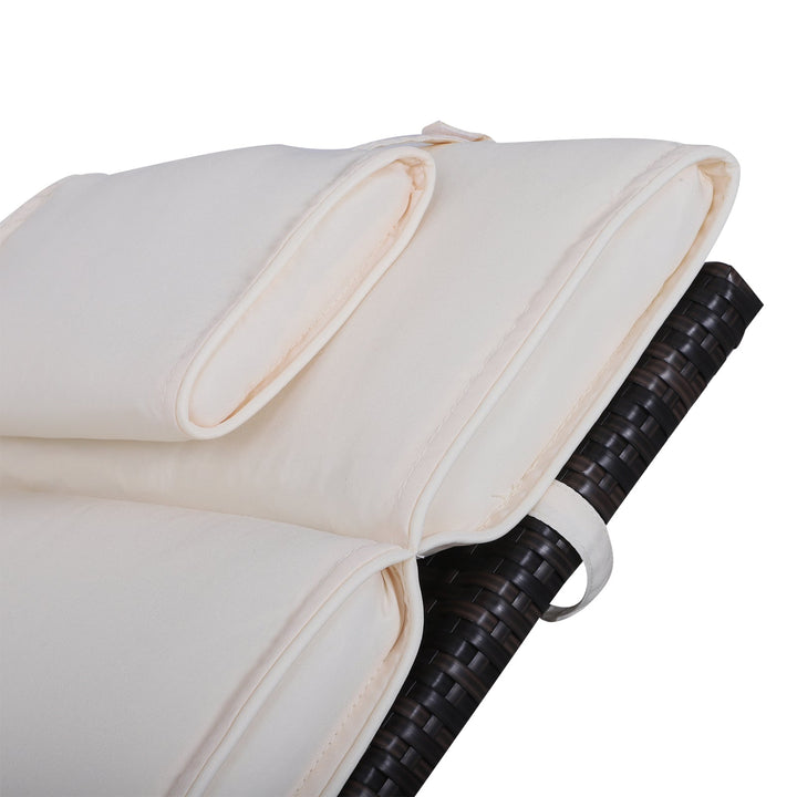 Almofada para Espreguiçadeira Colchão Suave para Espreguiçadeira Almofada Dobrável 198x53x5 cm