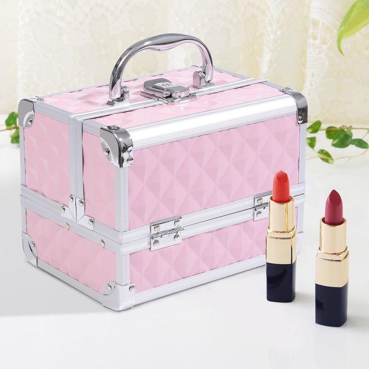Mala para Maquilhagem Organizador Cosméticos Profissional 20x15x15cm