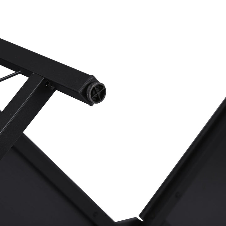 Mesa de computador PC Mesa de escritório formulário de tabela de canto L Armação de Aço 150x150x76cm