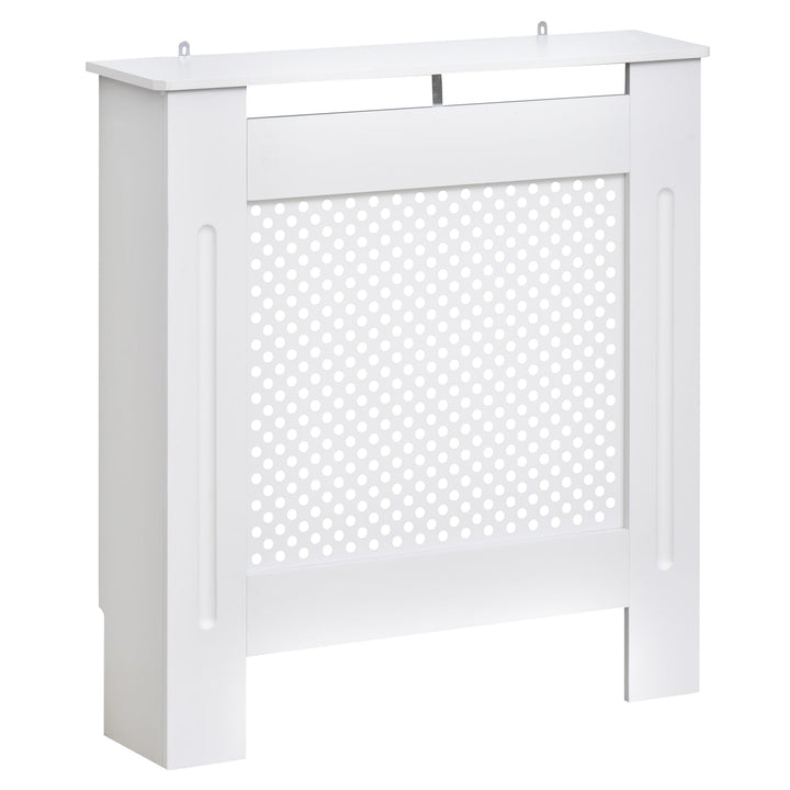 Coberta do radiador Prateleira de parede para radiador MDF de design moderno 78x19x82cm