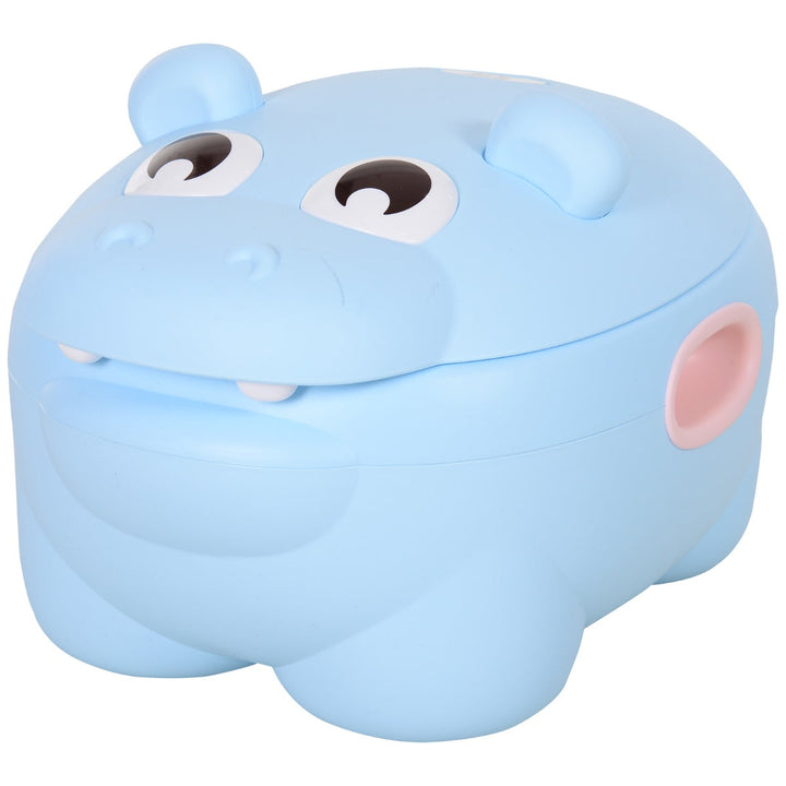 Bacio infantil penico para bebê removível em forma de hipopótamo com alças 40x30x23cm Carga 25kg Azul