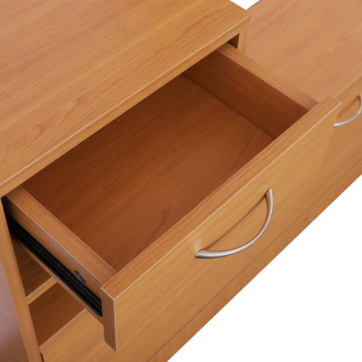 Conjunto de Móveis de Entrada corredor Conjunto de 3 peças Cabide Espelho Zapatero com Gaveta 90x22x116cm Madeira