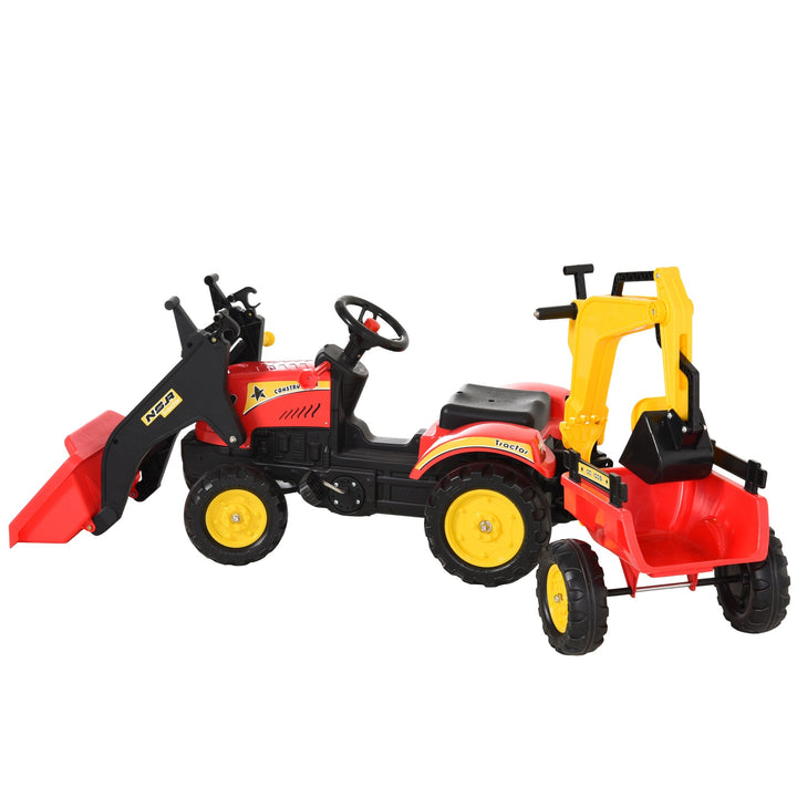 Trator de Pedais vermelho