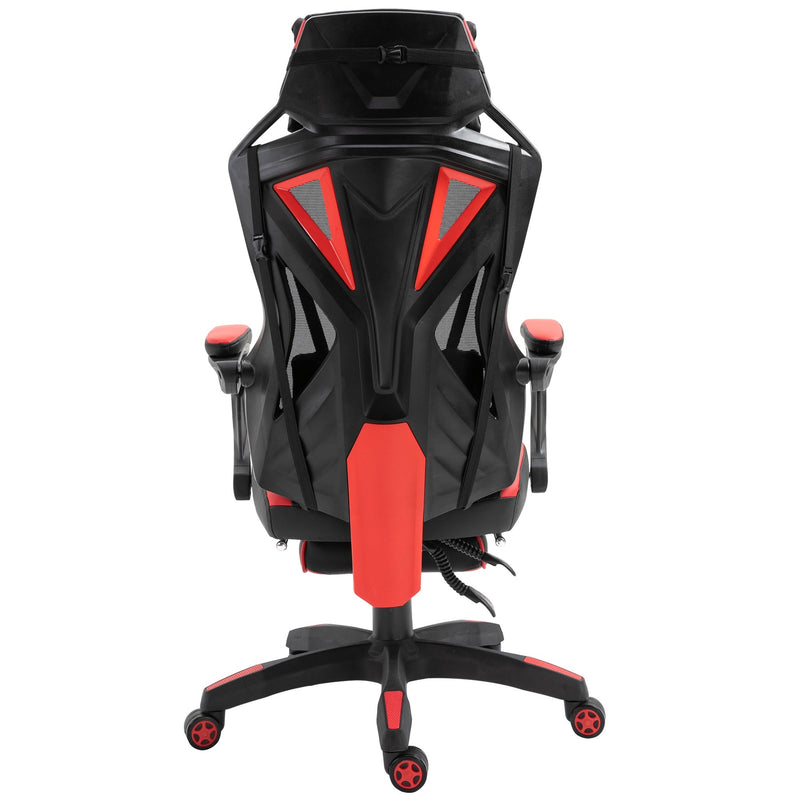 Cadeira de escritorio gaming ergonômica Altura ajustável Encosto ajustável Vermelho