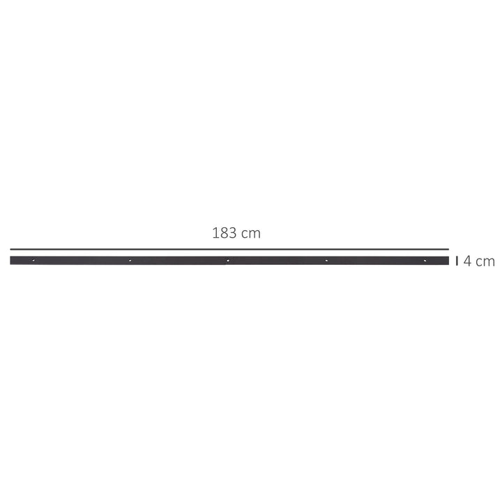 67T/183cm Ferragens para Porta Corredeira Kit de Acessórios para Porta Corredeira de Madeira com Guia de Chão Trilho de Aço de Carbono Café Escuro