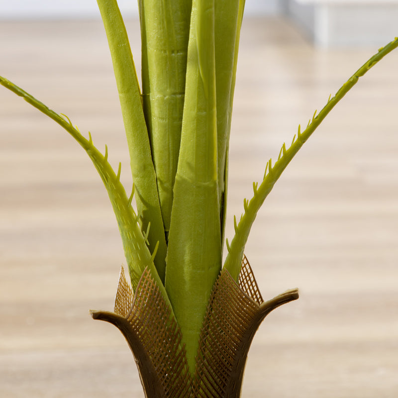Palmeira Areca Artificial 170cm Planta Artificial com 11 Folhas Realistas e Vaso de Plástico Decoração para Interior e Exterior para Sala de Estar Escritório Ø15x170 cm Verde