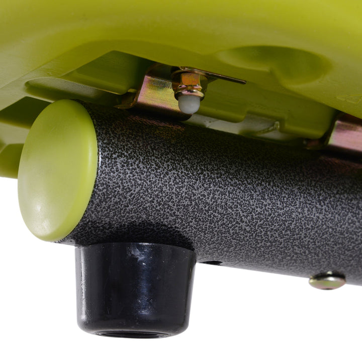 Baloiço para crianças acima de 3 anos giratória de 360º carga 35 kg (cada assento) 180x67x53 cm cinza e verde