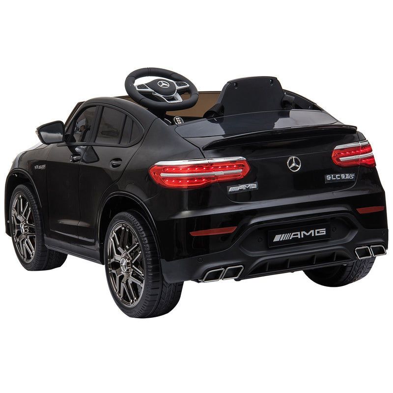 Mercedes AMG Carro elétrico para crianças de acima de 3 anos com controle remoto com música e luzes 12V Carga 30kg 115x70x55cm