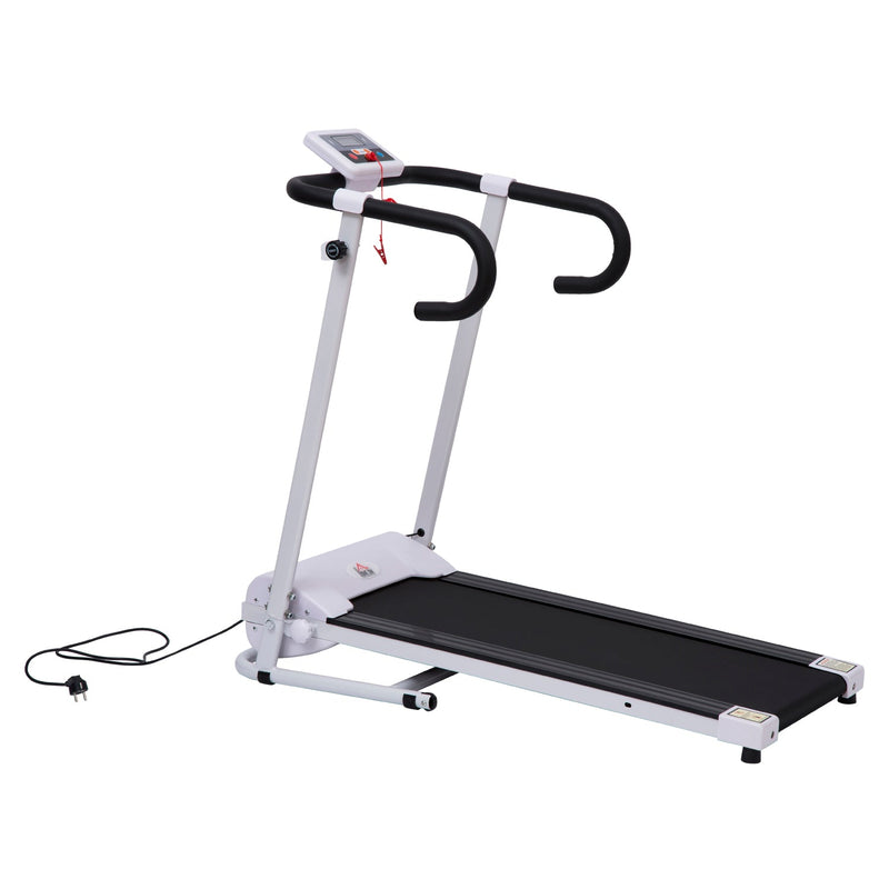 Passadeira Dobrável e Elétrica de 500W para Fitness 1-10Km/h com Visor LCD e Carga Máx. 110kg 125x61x118cm