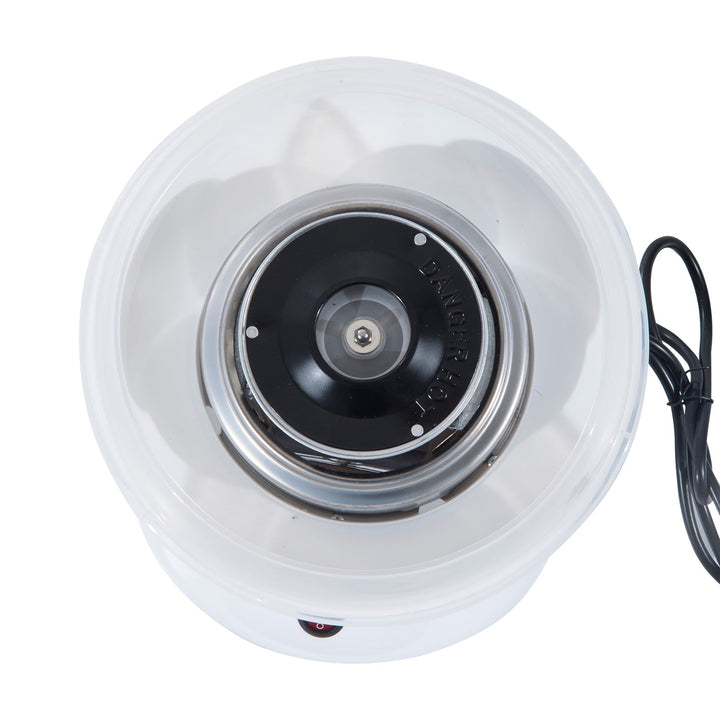 Máquina de Fazer Algodão Doce Branco Alumínio 27x26x18cm