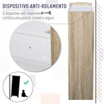 Armário de Armazenamento de 2 Portas Móvel Auxiliar de Casa de Banho Multiuso com 2 Prateleiras para Cozinha Sala de Estar Dormitório 60x25x90cm Acabado em Branco Brilhante