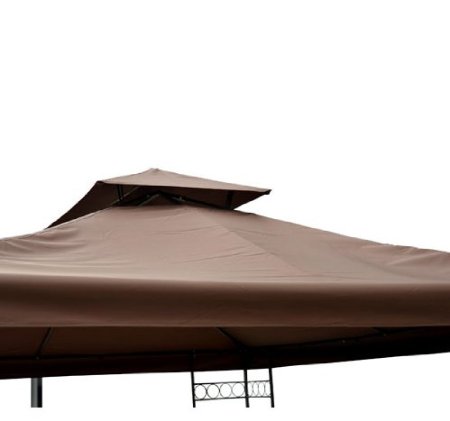 Teto substituição de toldo cobertura superior com 8 Furos 3x4m Marrom