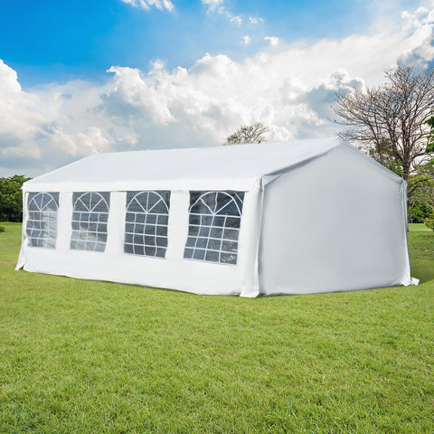 Pérgola de jardim de 8 x 4 m para Celebrações e Eventos- Aço e PE