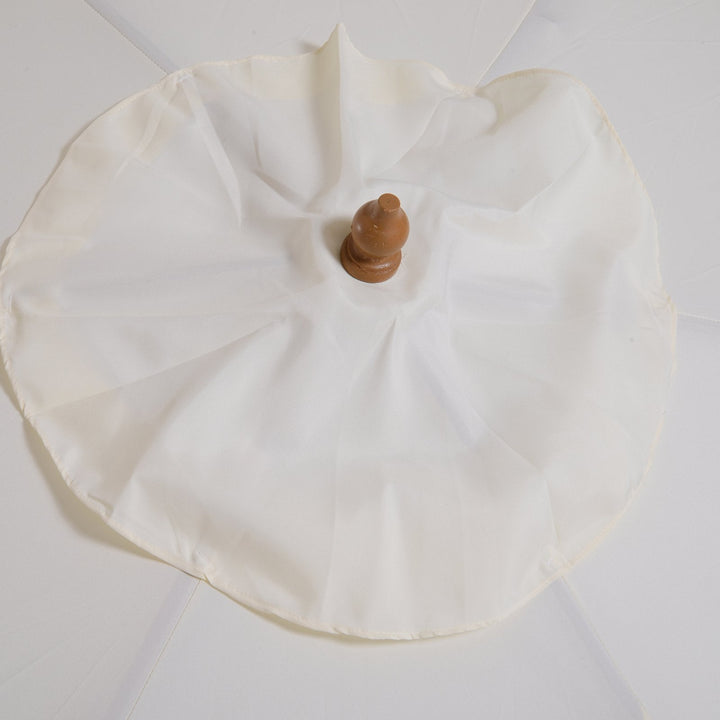Parasol Pátio Terraço Jardim Diâmetro 250x225 cm Cor Creme