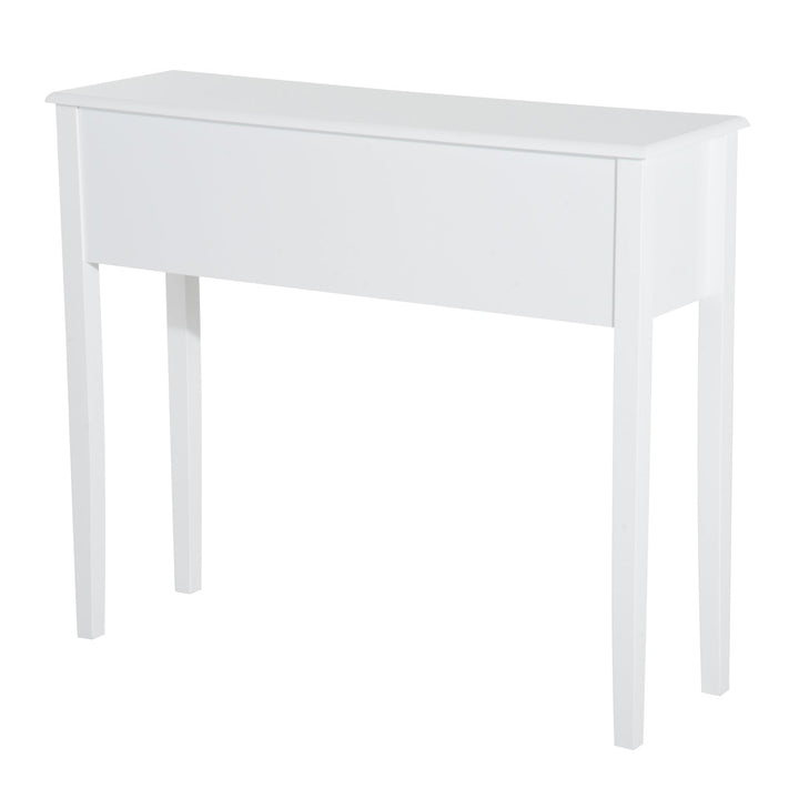 Mesa consola tipo aparador com 3 Gavetas em Cor Branco e Material Madeira 100x32x85cm