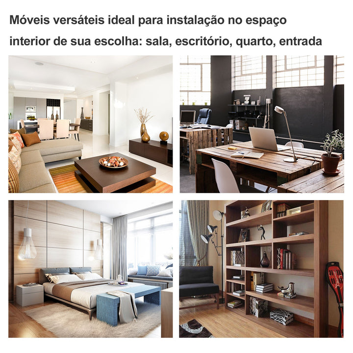 Armário Branco Móveis multiuso para cozinha sala de jantar sala de estar e casa de banho 80x29,5x96cm