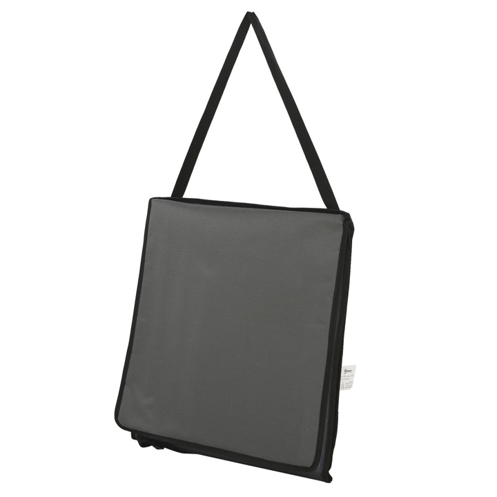 Conjunto de 2 Esteiras de Praia Dobrável Esteiras Acolchoadas com Encosto Reclinável e Bolsa de Transporte para Jardim Campismo 142x51x40 cm Cinza