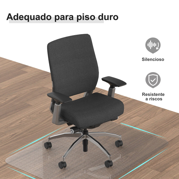 Protetor de Chão PVC Transparente 90x120 cm