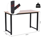 Mesa de computador para casa oficina Com pés ajustáveis Mobiliário de Escritório Simples 120x60x76cm 100 kg de carga Armação de metal