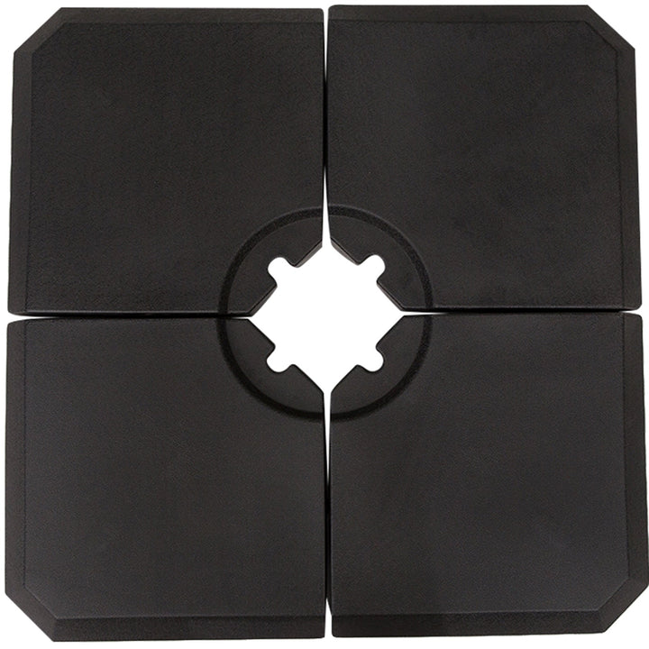 Base de guarda-sol de 4 peças para Peso do medidor Suporte para Parasol do pátio