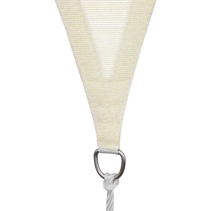 Toldo vela triangular 4x4x4m para jardim varanda Creme