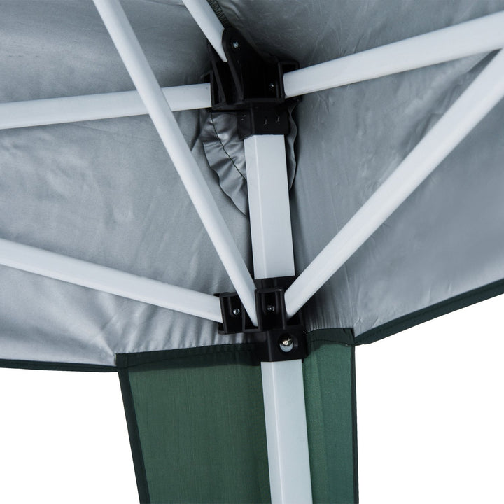Tenda Dobrável 3 x 3m para Exterior para Jardim Parque de Campismo Festa Loja Eventos Aço e Oxford Verde