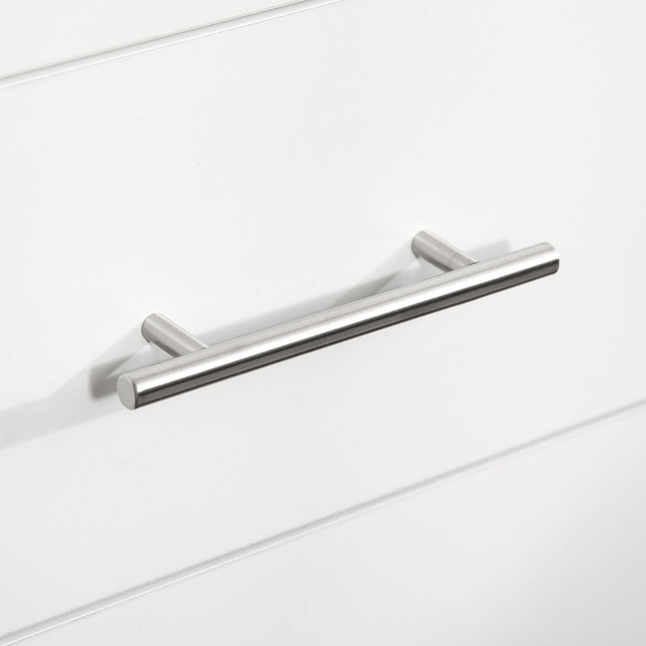 Cómoda com 4 Gavetas Cómoda de Dormitório com Pés de Estilo Moderno para Sala de Estar Entrada Corredor 112x38,2x81cm Branco