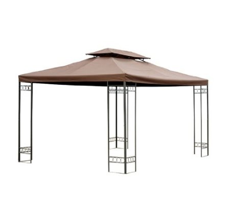 Teto substituição de toldo cobertura superior com 8 Furos 3x4m Marrom