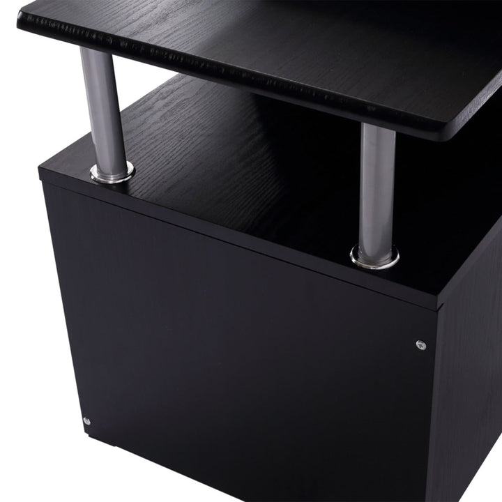 Mesa para Computador Secretária para Escritório– Cor: Preto- Madeira MDF - 152 x 60 x 88 cm