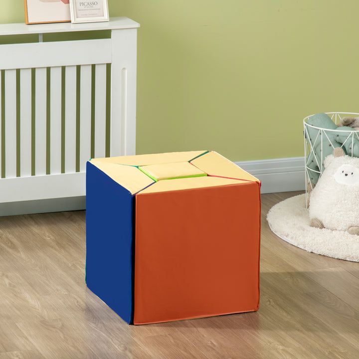 Conjunto de 5 Blocos para Crianças de 18-36 Meses Brinquedo de Construção para Aprendizagem Infantil 48x48x48cm Multicor