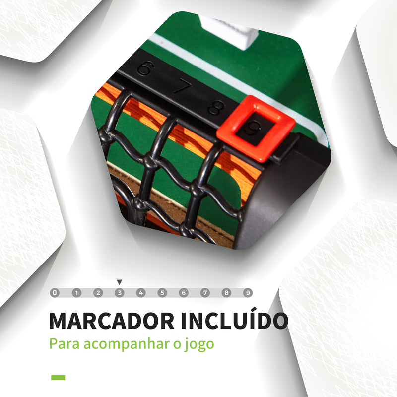 Matraquilho para Crianças acima de 7 Anos Matraquilho 118x104x69cm com 2 Bolas 8 Hastes 2 Marcadores de Pontos 22 Jogadores para Família Festas Jogos Multicor