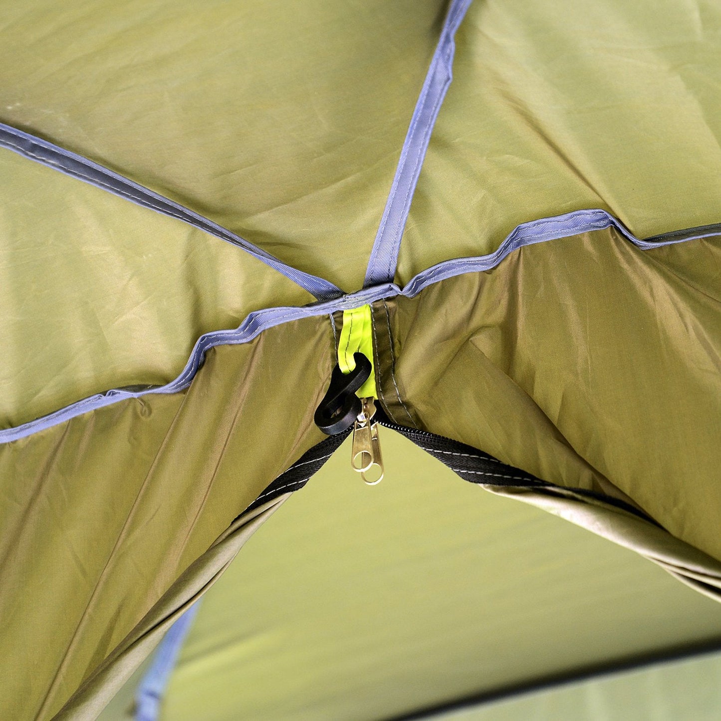 Tenda de Campismo Familiar 4-8 Pessoas Portátil e Impermeável com Bolsa de Transporte 410x310x225cm