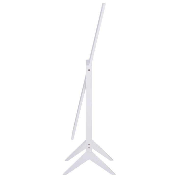Espelho de Pé para sala de estar e quarto - Madeira - Branco 47x46x148cm