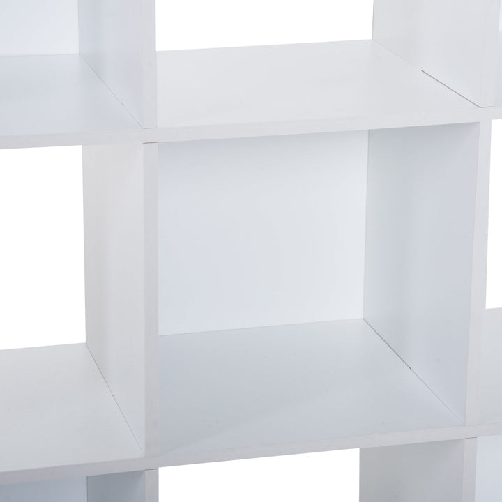 Armário de Arrumação 9 Cubos Estante de Exposição 91,5x29,5x91,5cm Branco